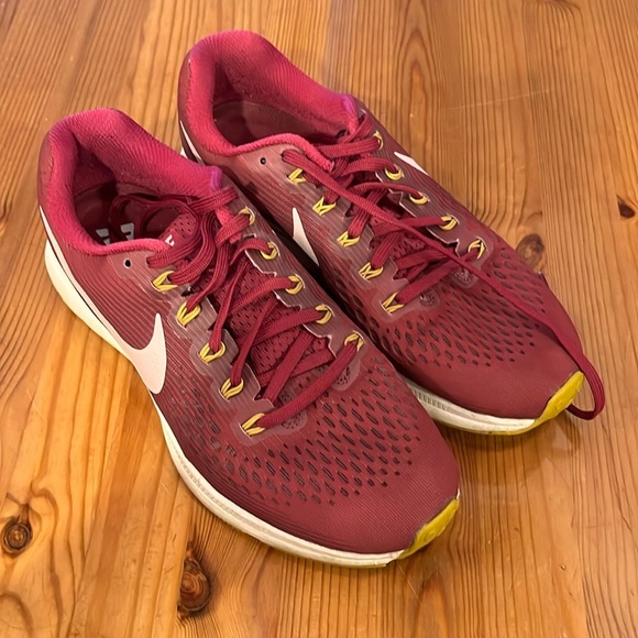 Nike Shoes - NIKE Zoom Pegasus 34 Women's Purple Burgundy Running Athletic Sneakers Shoes 9